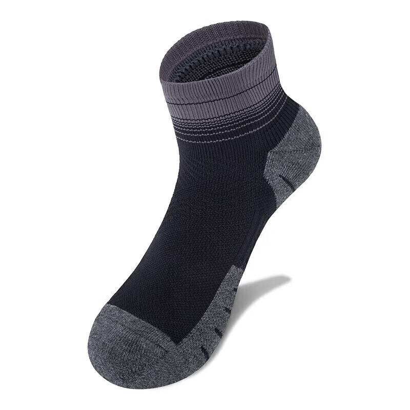 TFO Competition Grade Outdoor Sports Socks Moisture-Wicking Running Hiking Mountaineering Socks A2202409 Men's Black