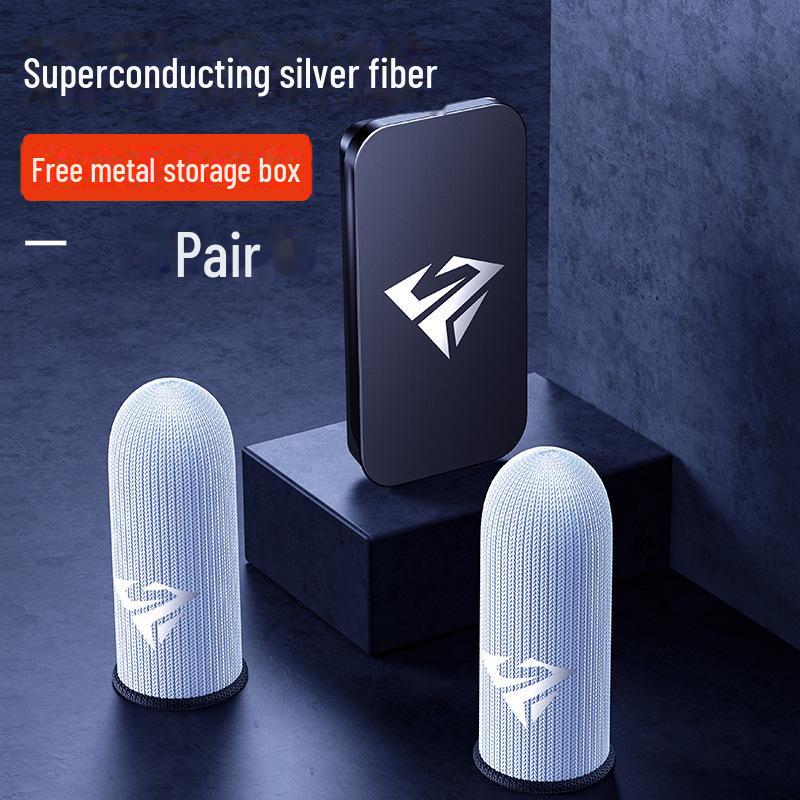 Перчатки для игры Шези: Дышащие, нескользящие, антипотные, серебряные волокна напальчники для мобильных игр