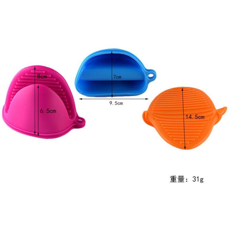 1 шт. утолщенные силиконовые прихватки для духовки, перчатки для микроволновой печи, изоляция, антипригарное покрытие, противоскользящие ручки, зажимы для мисок и кастрюль, кухонные гаджеты