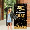 Black Gold Graduates Theme Background Congrats Grad Happy Graduation Banner Adults Kids