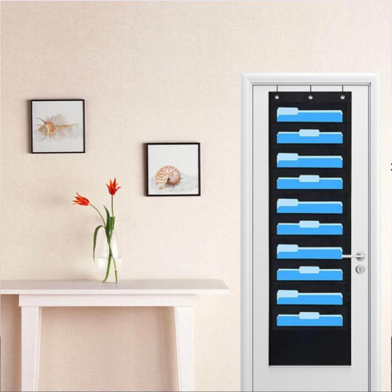 2 шт. 10-слойная сумка для хранения из ткани Оксфорд, многофункциональный настенный органайзер для папок с файлами, для