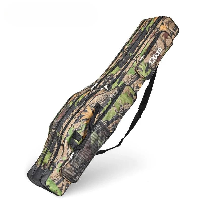 1шт трехслойная складная большая сумка для морской рыбалки 1.2м рюкзак сумка для удочек