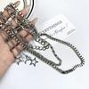 Three Layers Star Pendant Pants Chain Tassel Punk Waist Chain Fashion Hip Hop Chain  Rock