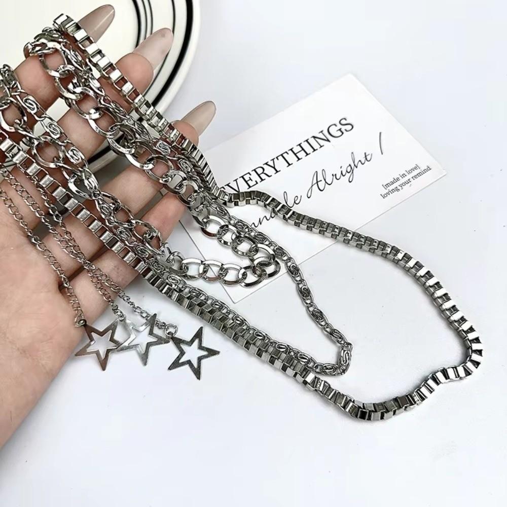 Three Layers Star Pendant Pants Chain Tassel Punk Waist Chain Fashion Hip Hop Chain Rock