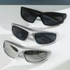 3pcs Y2K Plastic Aviator Frame Sports Street Style Decoration SunGlasses For Summer Travelling Shades Beach Accessories