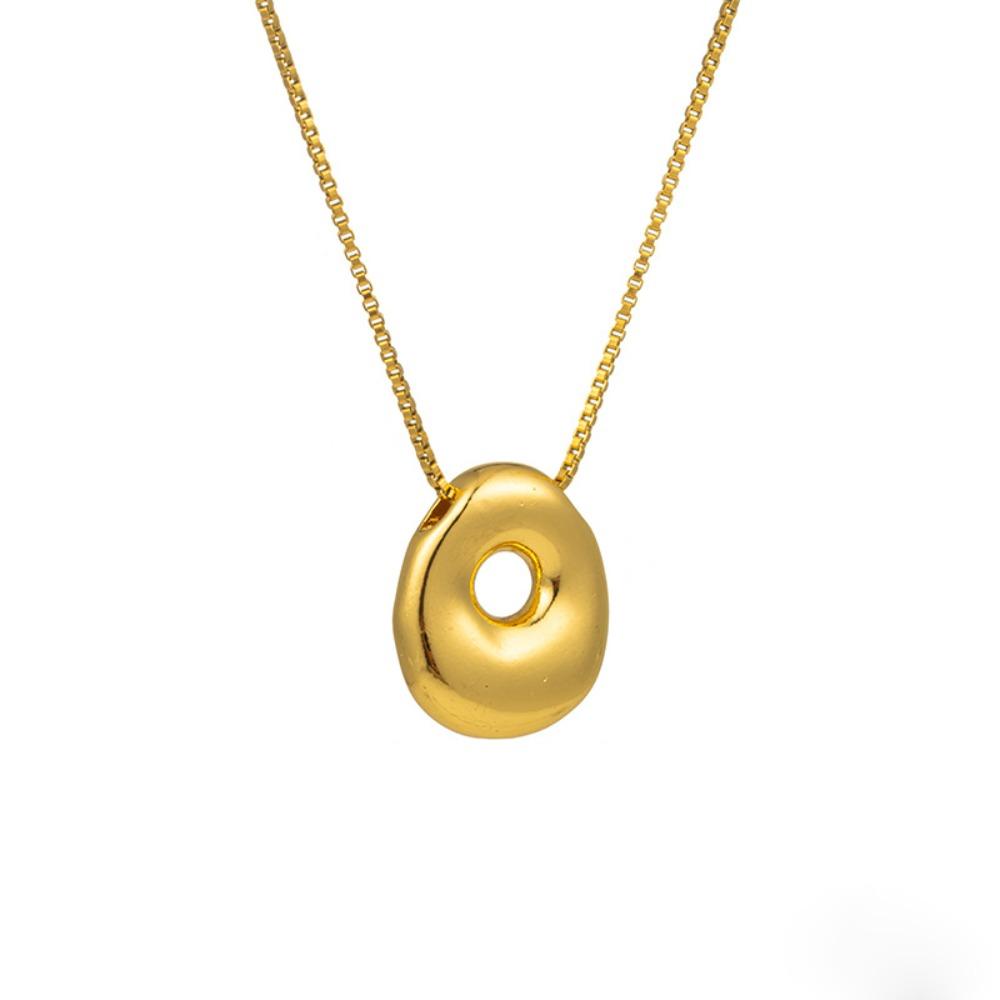 Alphabet Letter Pendant Necklace Gold Color A-Z Letter Clavicle Chain Delicate Women Choker  Women