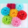 9pcs 8'' 10'' Colorful Tissue Paper Pom Poms Ball For Elegant Weddings And Festive Parties