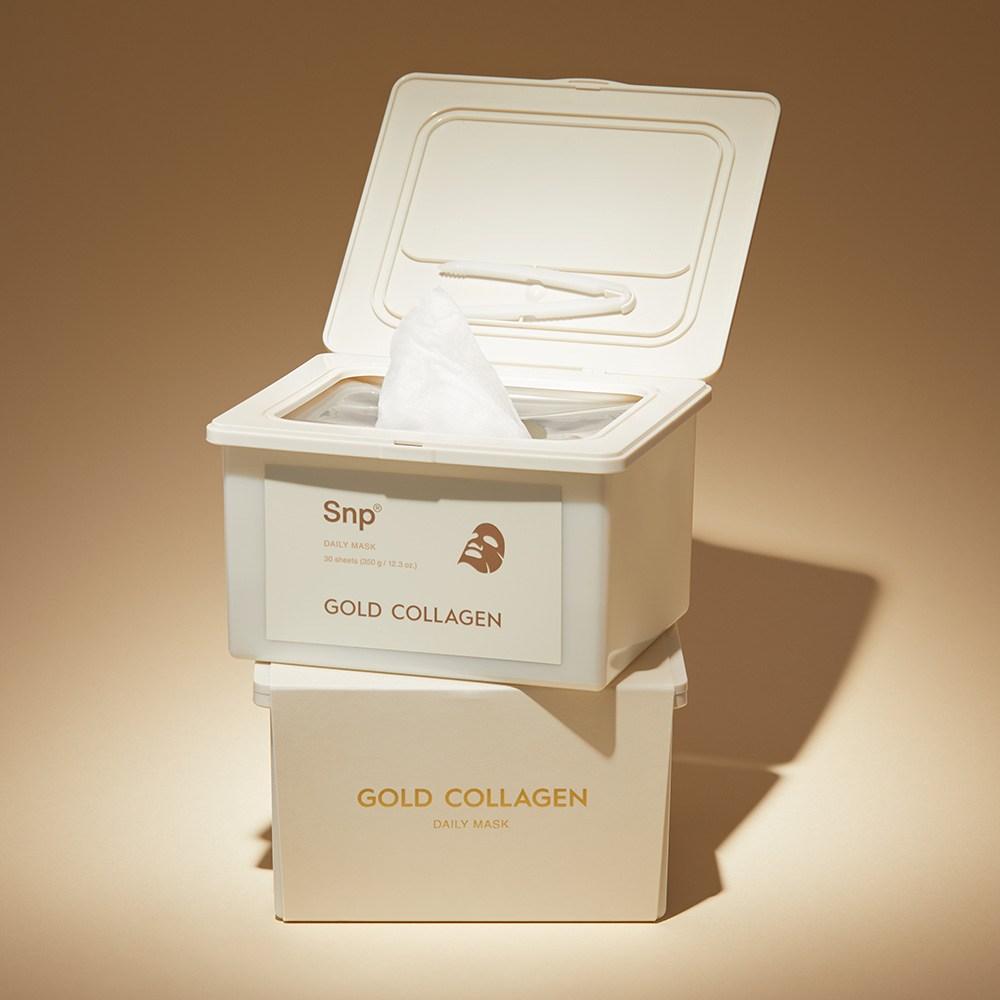Ежедневная маска SNP Gold Collagen Daily Mask 30 листов + Ежедневная маска SNP Diamond Brightening Daily Mask 30 листов + Ежедневная маска SNP The Cica Daily Mask 30 листов, набор из 3 предметов