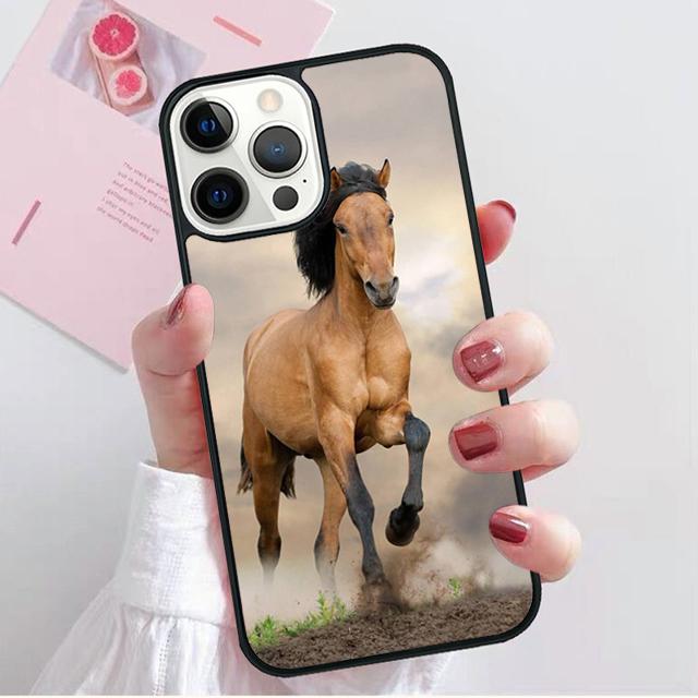 Лошадь Животное Бег крутой Чехол-ракушка Для iPhone 17 Air 15 16 14 13 12 Pro Max 11 Pro Max Plus Чехол для телефона