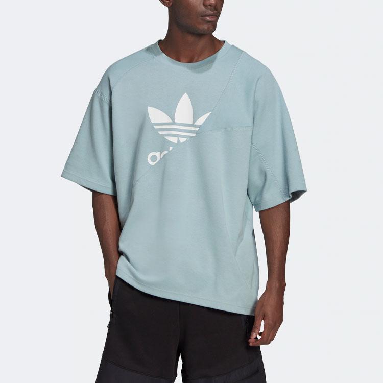 adidas Мужская футболка Originals Серо-зеленая HC4509
