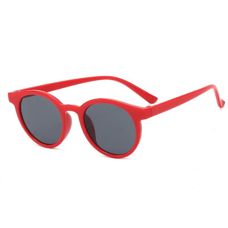 Children'S Fashionable Plastic Round Frame Sunglasses 9021 Ocean Film Running Rivers And Lakes Sunglasses Trendy Glasses