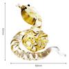 Zodiac Figurine Snake Glass Snake Figurine Year of the Snake Crystal New Year Figurine Snake Zodiac Glass Craft Mini Snake God Snake Figurine 2025
