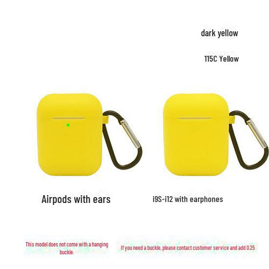 Совместимый силиконовый защитный чехол для наушников i9, i11, i12 и AirPods 2-го поколения