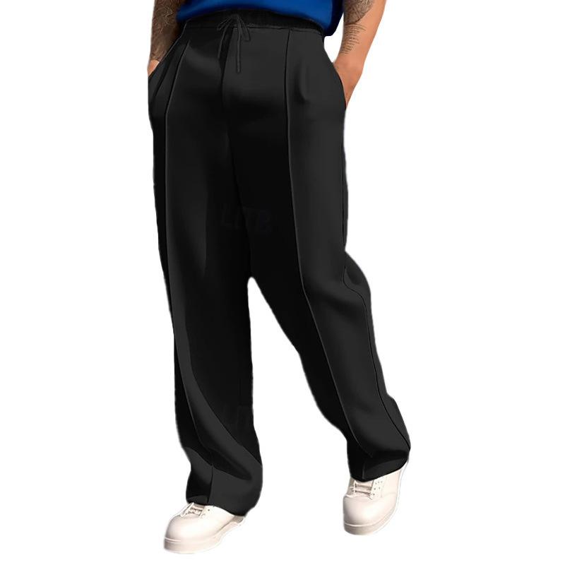 Легкие мужские спортивные повседневные брюки-джоггеры средней посадки на кулиске свободного кроя