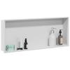Shower Shelf White 75 x 30 x 9.5 cm Stainless Steel