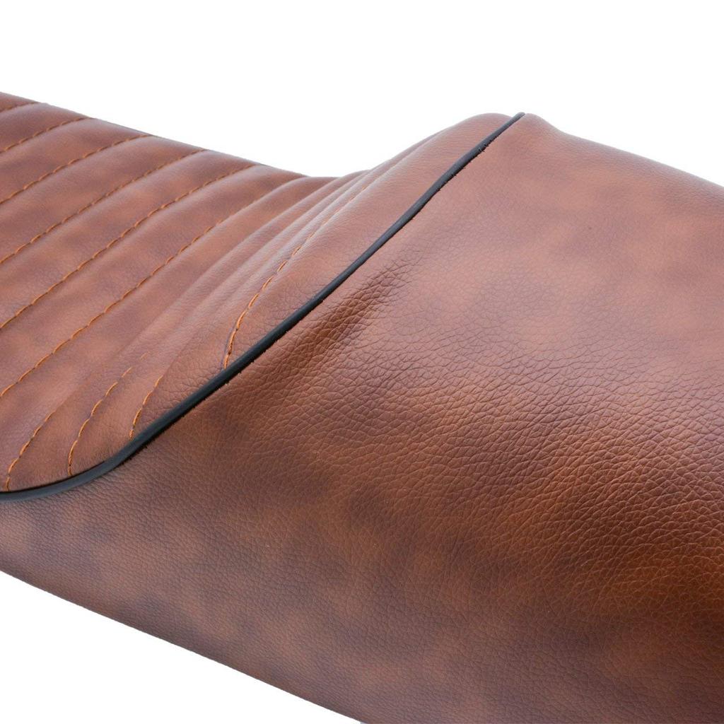 Karun Мотоциклетное сиденье Cafe Racer Горб 24,5" Винтажное седло для CB GB GL CBR GS XJ XJ550 XT500 XS650 SR500 RD40