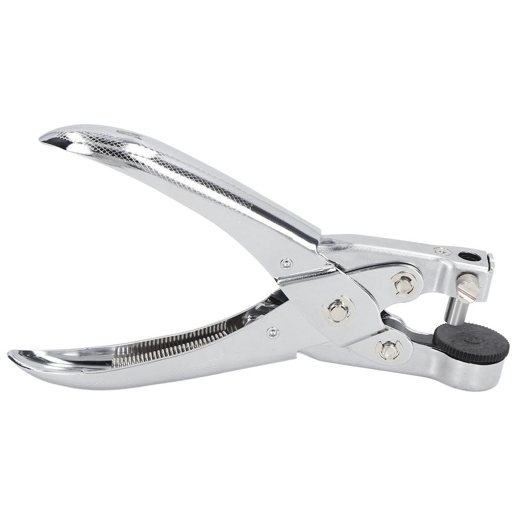 Дырокол из хромированного металла диаметром 0,28 дюйма, экономящий усилия, высокопрочный дырокол для пластика