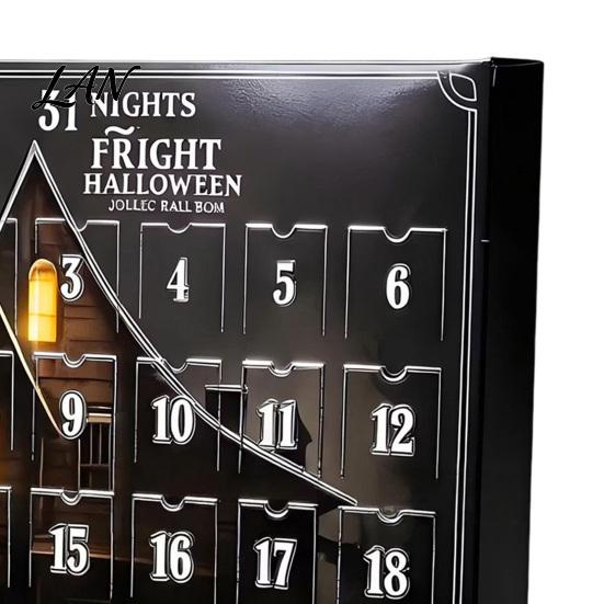 Fun Halloween Countdown 2026 Advent Calendar, 24 Day Box with Spooky Mini Festive Gift Figures, 3D Collectible Holiday Decor for Kids, Party