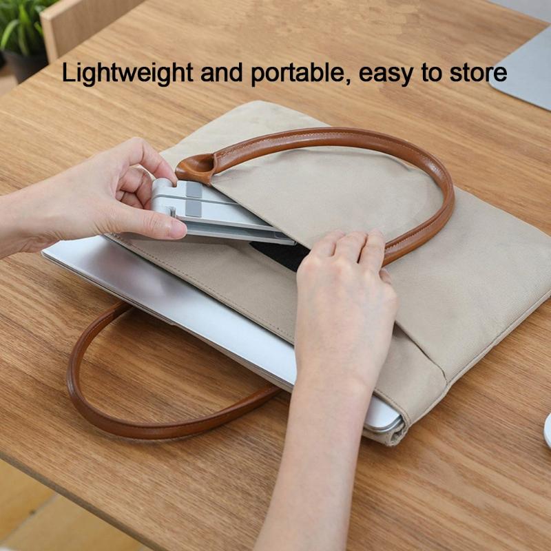 Складная регулируемая подставка для ноутбука из алюминиевого сплава, портативный кронштейн для планшета, держатель для снижения тепла, поддержка ПК 11–15,6 дюймов