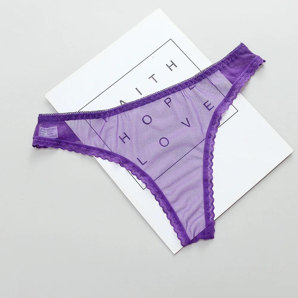 Sexy Women's Panties Lingerie G String Thongs Lace Underwear Female Perspective Women's Thong Sheer Panties Transparent Knickers