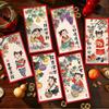 6pcs Traditional Children's Money Bag Hongbao Lucky Money Packet God of Wealth Red Pocket Bonus