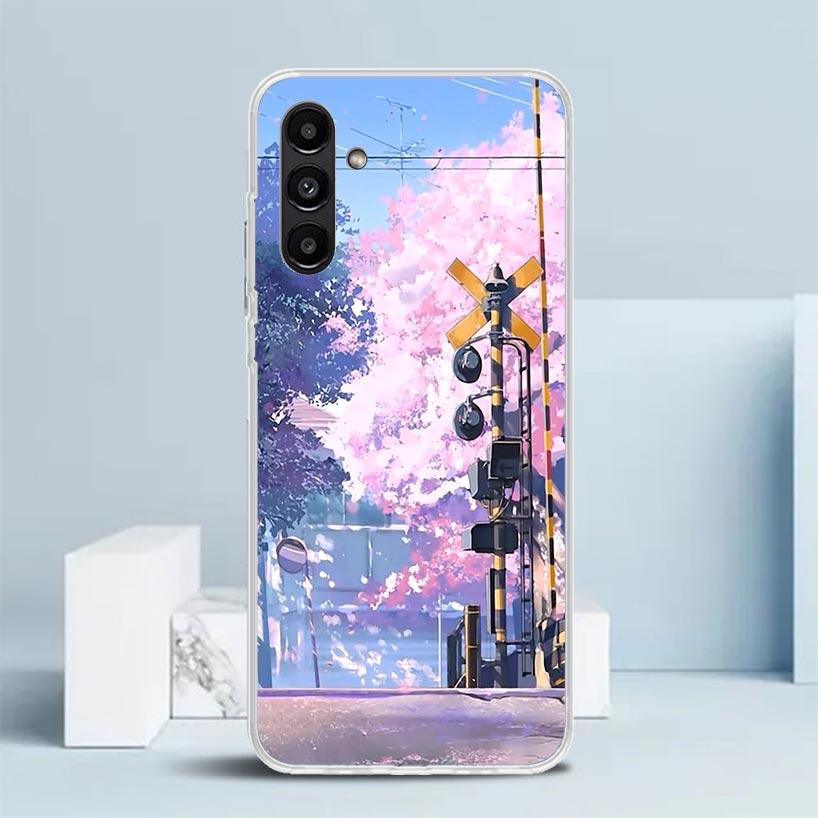 Эстетичная Аниме Пейзажная Обложка для Samsung Galaxy A17 A37 A57 A16 A26 A36 A56 A15 A14 A55 Чехол для Телефона A13 A53 A25 A35 A24 A34 A23