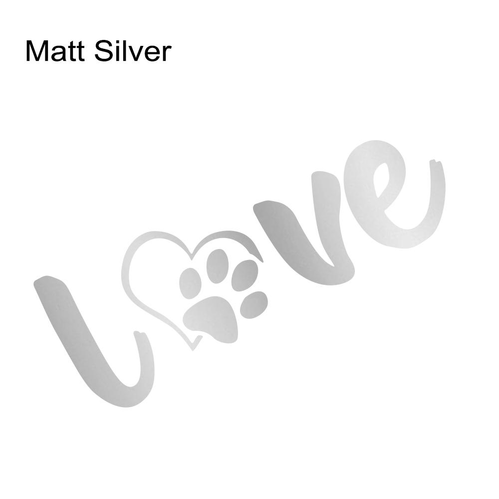 Vinyl Sticker for Car Truck Off-road SUV Van Window Bumper Auto Creative Paw Love Dog Footprint Graphic Decor Decals Accessories