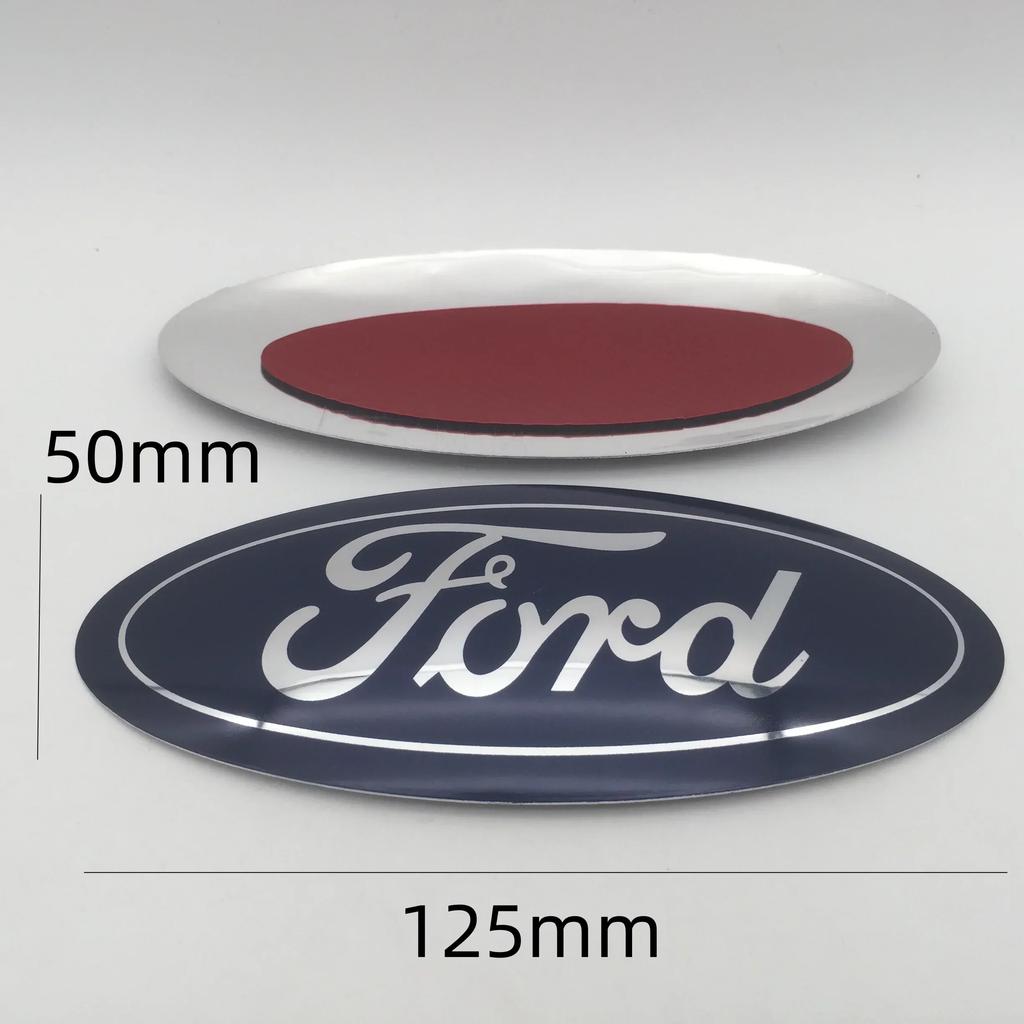 Car Sticker 2026 Ford New 2025 Hot 1pcs 3D for ford blue Car Front Head Hood Bonnet Emblem Rear Tail Bumper Trunk Steering Wheel