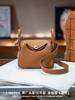 19cm TC Leather Card Case Real Leather Doctors Bag Five Gold Handheld Crossbody Single Shoulder Womens Bag Fashion