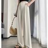 Summer Thin High Waist Suit Wide-leg Pants Women Straight Loose Trousers