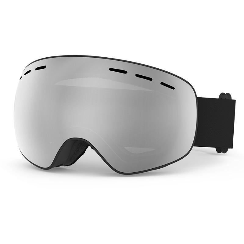 New spherical ski goggles for men and women, double-layer anti-fog ski goggles, outdoor cylindrical snow goggles