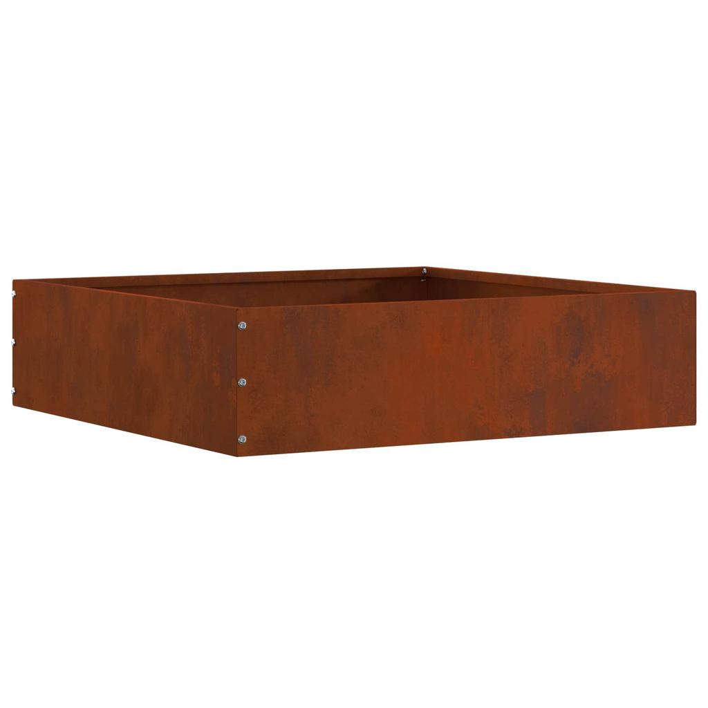 Lawn Edging Rusty 50 x 50 x 13 cm Weatherproof Steel