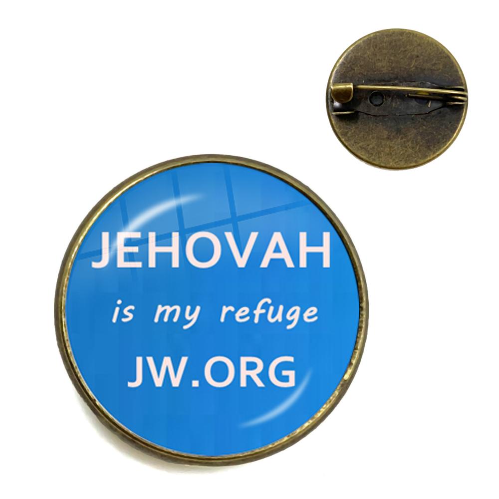 Новое поступление Броши JWORG Стимпанк Свидетели Иеговы Зажим для воротника Стеклянный кабошон Украшения Подарок