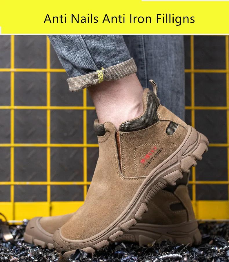 Insulated Plastic Toe Cap Safety Shoes Welding Work Shoes Anti-slip Rubber Outsole Safety Sneakers for Work Anti-puncture Boots