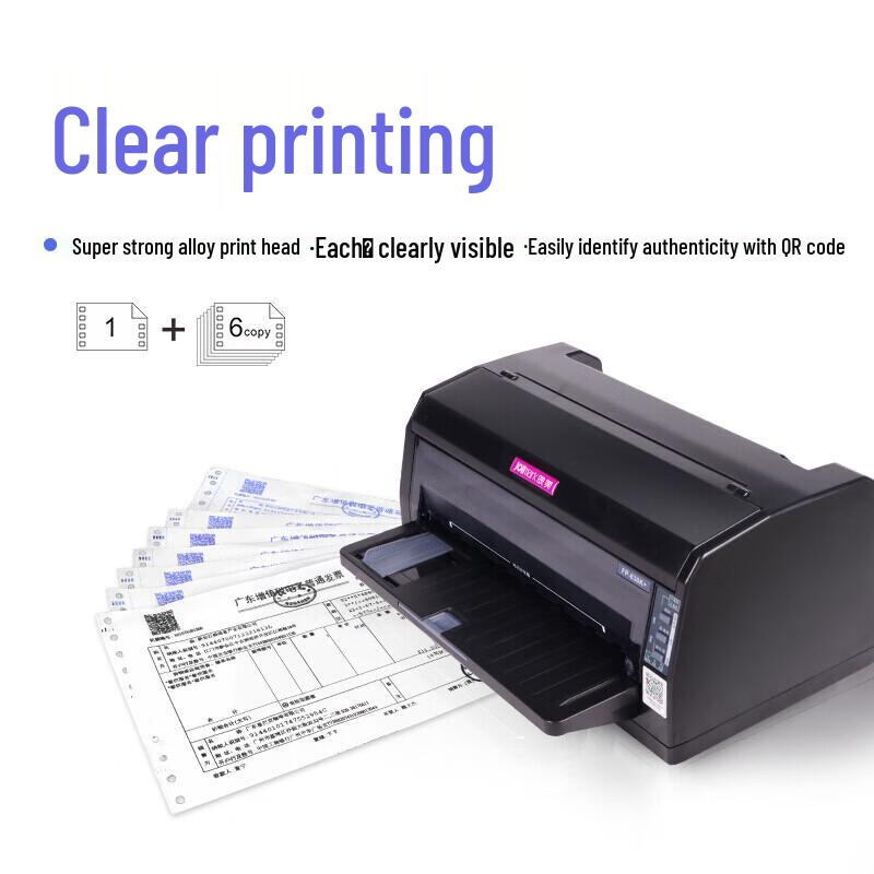 Jolimark FP-630K+ 24-Pin Multi-Function Dot Matrix Printer CN plug (adapter included)