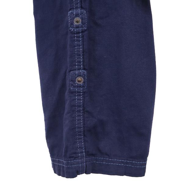 papaya Cotton linen blend Pants 16 Navy Roll-up hem Women Used