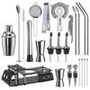 Cruiser Bartender 24-Piece Set, Shaker Glass, Mixing Glass, Cocktail Bar Tools, Wine Set, Bartender Set
