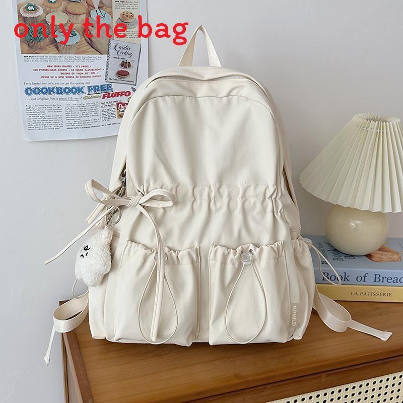 Cute Butterfly Knot School Backpack For Girls With Lightweight Waterproof Nylon For Middle School