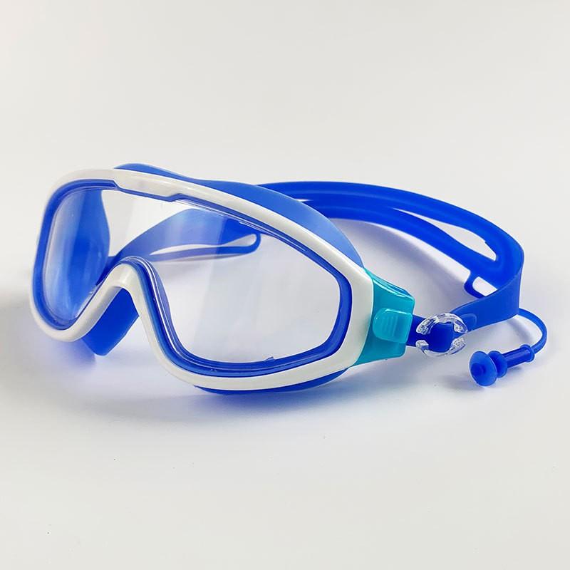 Kids Swimming Goggles Boys Girls Anti-Fog Clear Vision Large Frame Comfort Fit PVC Lens Waterproof Swim Gear