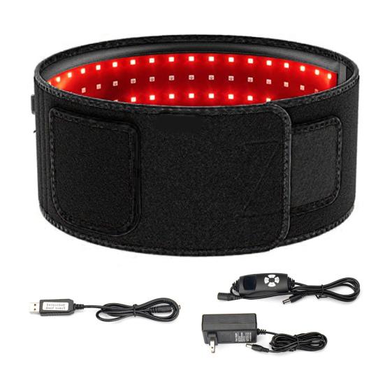 Регулируемый пояс для терапии красным светом, инфракрасная лечебная повязка без помощи рук для облегчения боли, 660 нм, 850 нм, полоски для терапии красным светом для тела