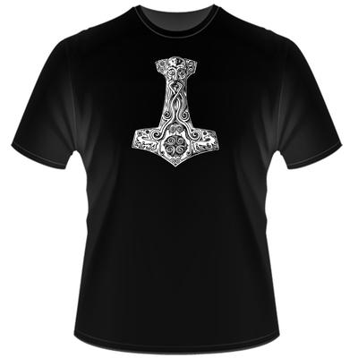 26 Молот Тора - Футболка S   M   L   XL   XXL   XXXL  Amon Amarth Ensiferum Menhir Унисекс Футболка