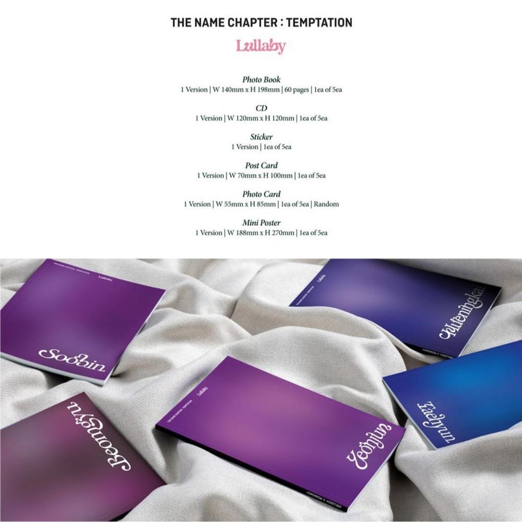 TXT THE NAME CHAPTER : TEMPTATION Lullaby Ver. Album