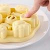 Силиконовая форма для парового пирога, многоячеечная форма для выпечки, милая форма для еды, сделай сам, набор форм с антипригарным покрытием для малыша, кухонный инструмент для выпечки