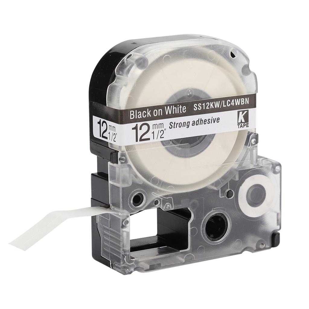 12mm Label Machine Ribbon Fit for King Jim for SR230CH 8 Meters Length