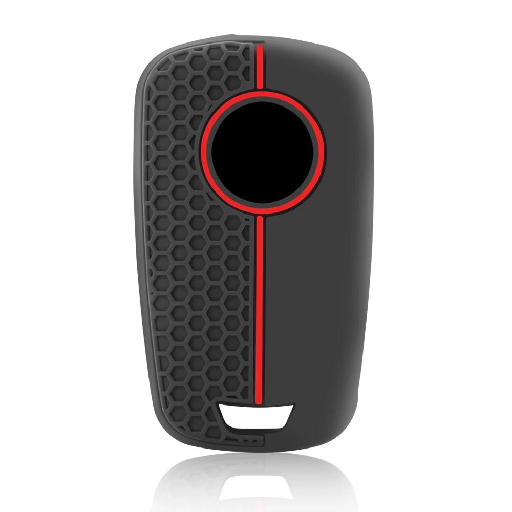 Чехол-чехол из силикона с 3 кнопками для ключей от автомобиля Chevrolet Cruze Buick Opel Astra Corsa Antara Zafira Meriva Insignia Key Holder