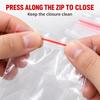 100 Clear Mini Resealable Zip Bags, 5x7 7x10 or 9x13cm
