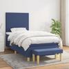 3136971 vidaXL Divan Bed with Mattress Blue 90x200 Cm Fabric
