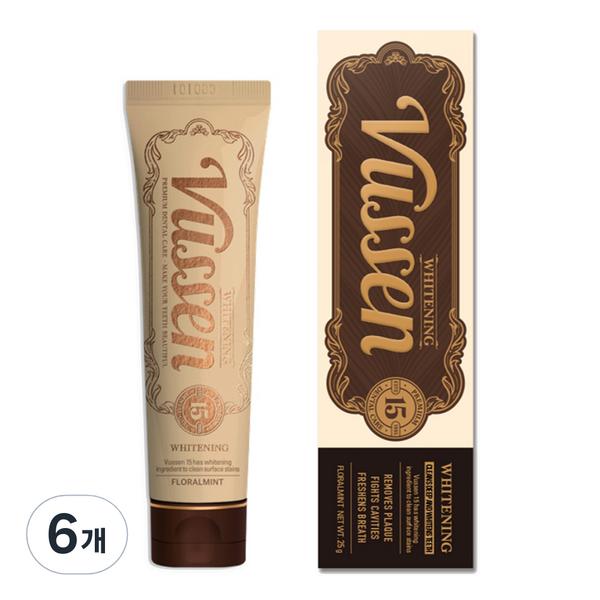 Osstem Busen 15 Отбеливающая зубная паста с цветочным вкусом мяты, 80г, 6 шт.