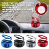 Car Perfume Fragrance Diffuser Ornament Solar Aromatherapy Suspended Rotating Double Ring Aromatherapy Decoration CarAccessories