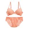 Cher Mon cher pigeon La La Chante Комплект из бюстгальтера и шорт с цветочным принтом BCDEF Полностью кружевная спинка с кружевом [Mon pigeon] (OR-Оранжевый, B70-M)